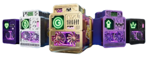 Bild mehrerer Bitcoinminers
